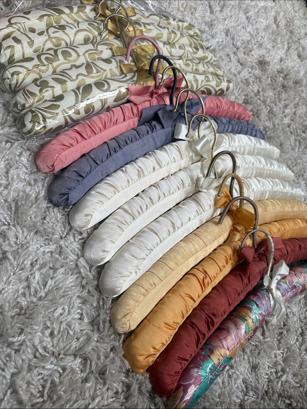 14-Piece Padded Vintage Hangers Neiman Marcus | Sheffield Home